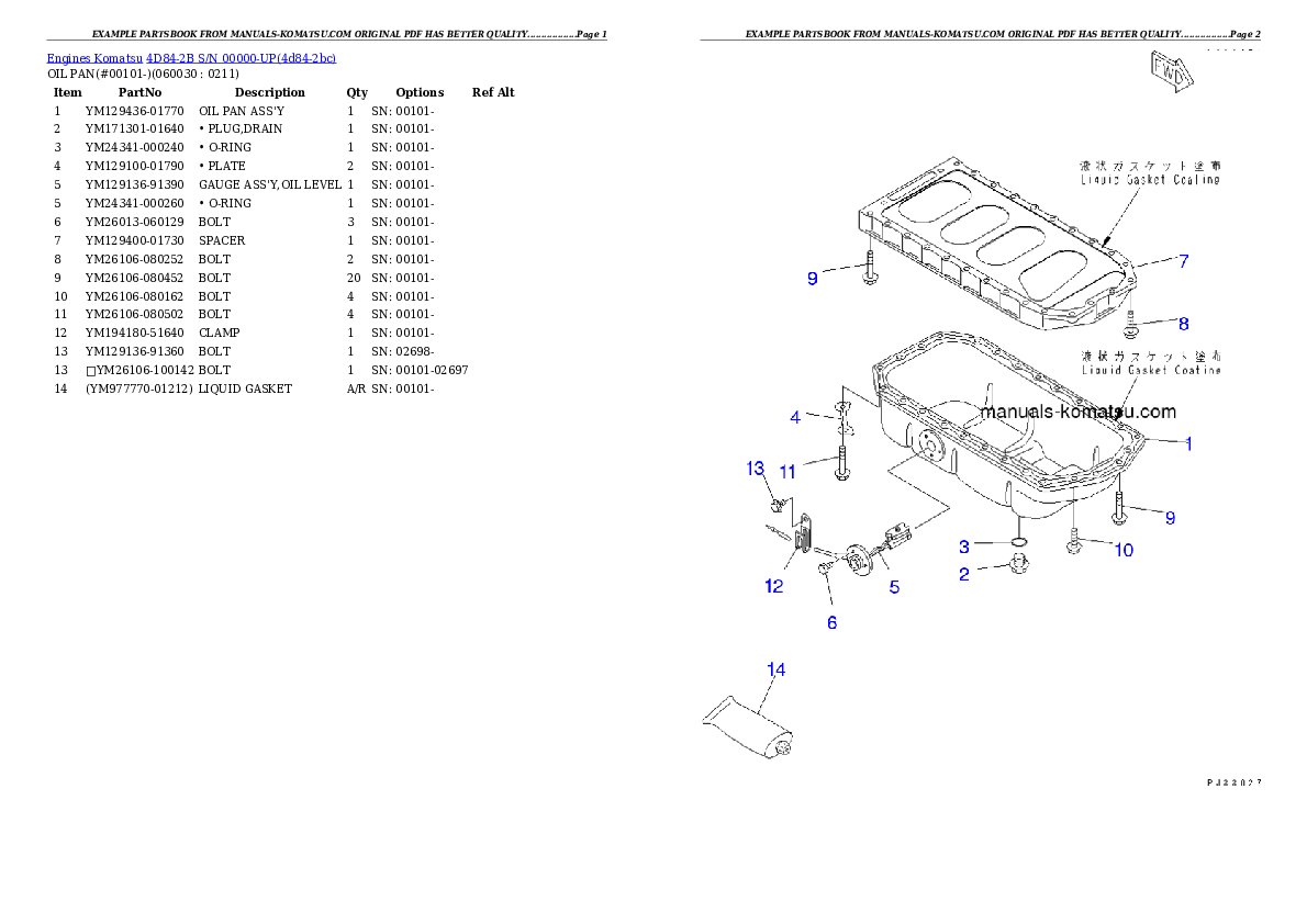 Protected: 4D84-2B S/N 00000-UP Partsbook