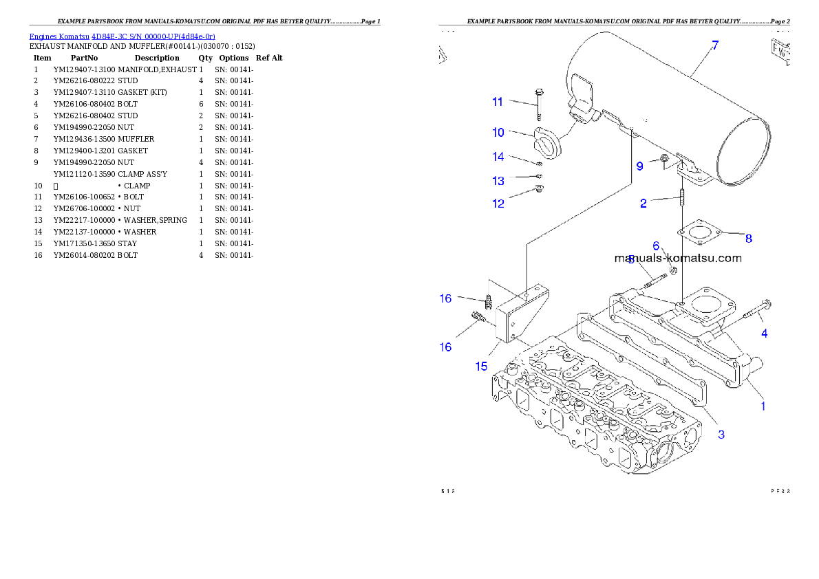 Protected: 4D84E-3C S/N 00000-UP Partsbook