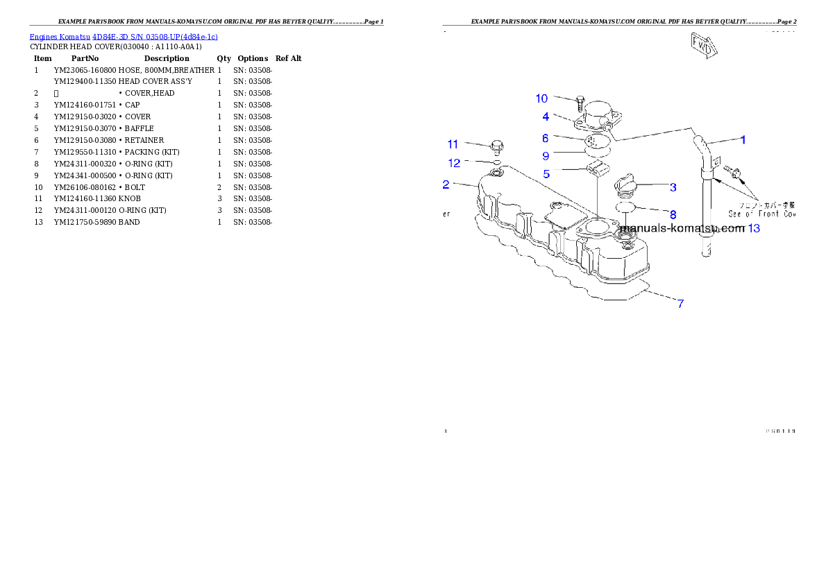Protected: 4D84E-3D S/N 03508-UP Partsbook