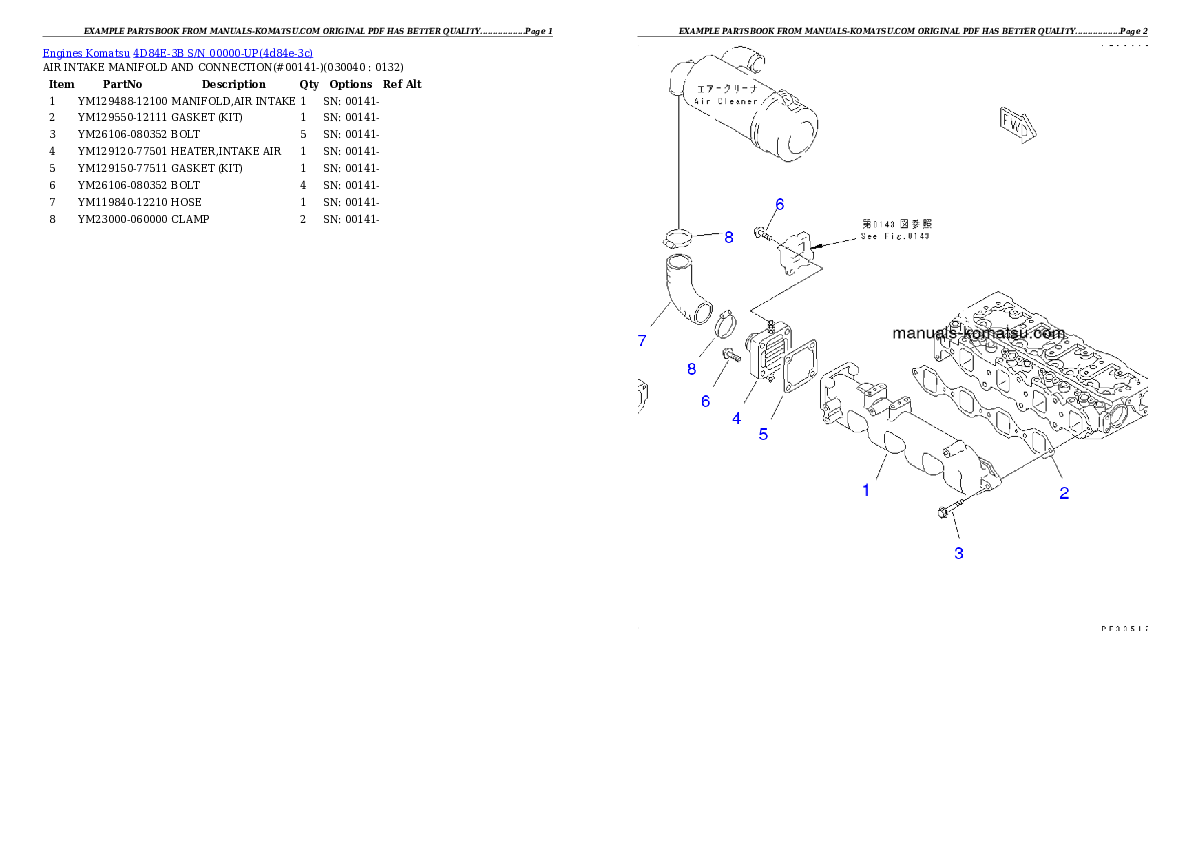 Protected: 4D84E-3B S/N 00000-UP Partsbook