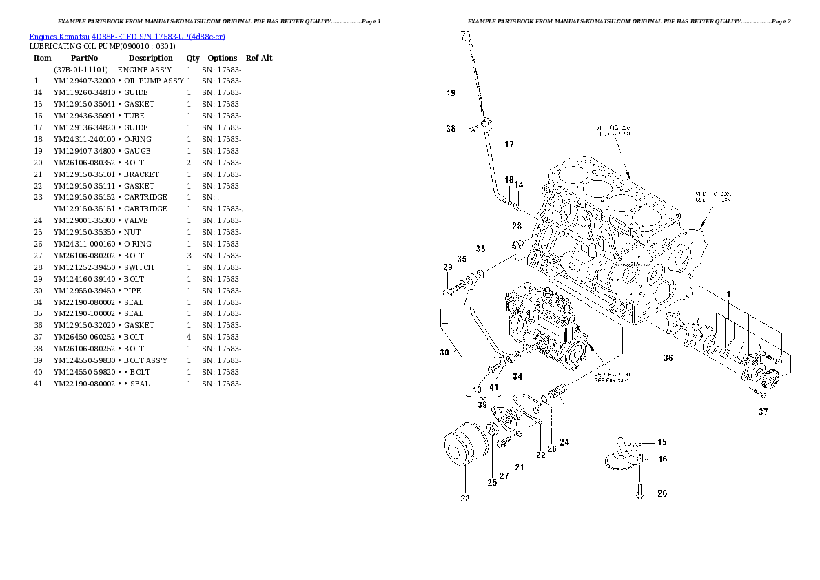 Protected: 4D88E-E1FD S/N 17583-UP Partsbook
