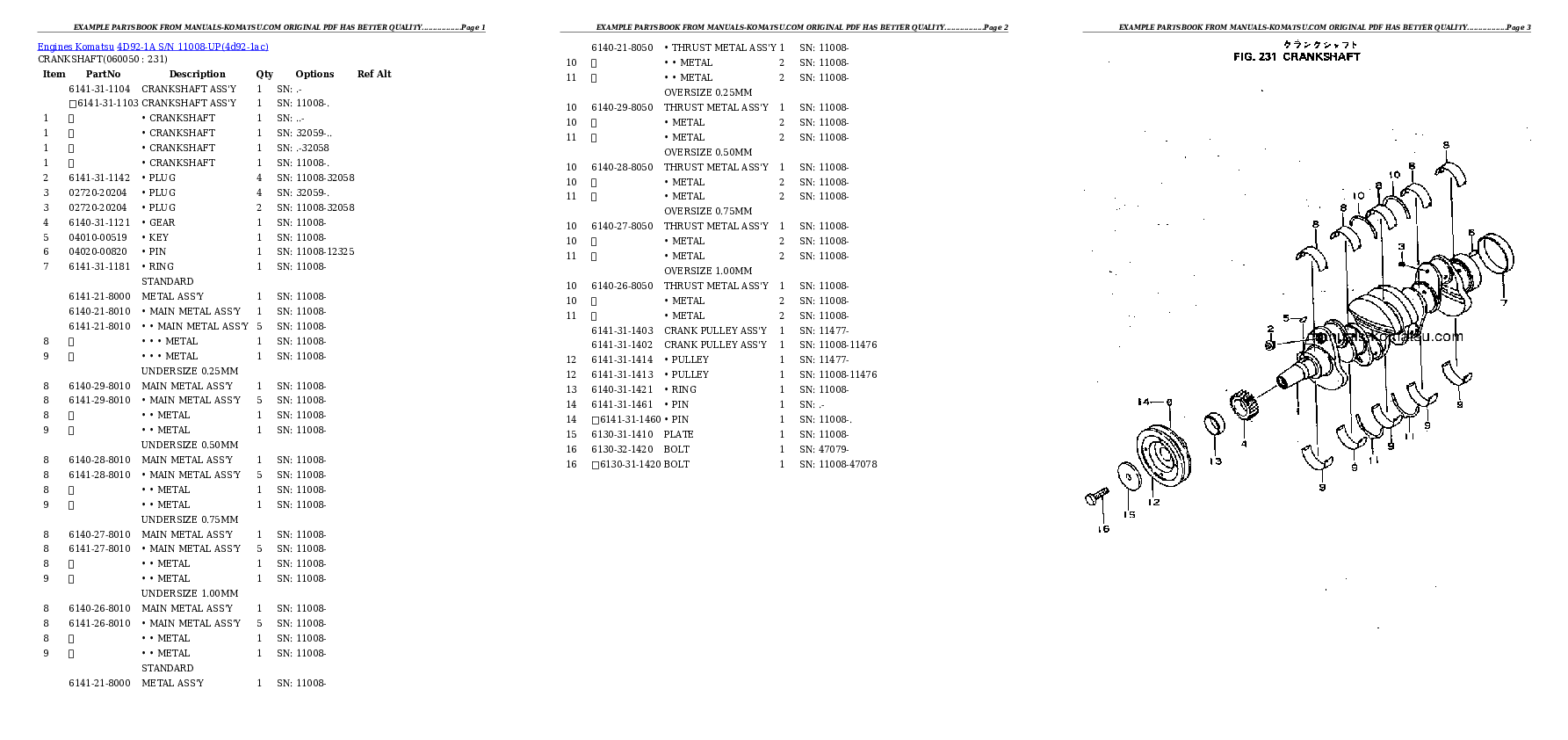 Protected: 4D92-1A S/N 11008-UP Partsbook