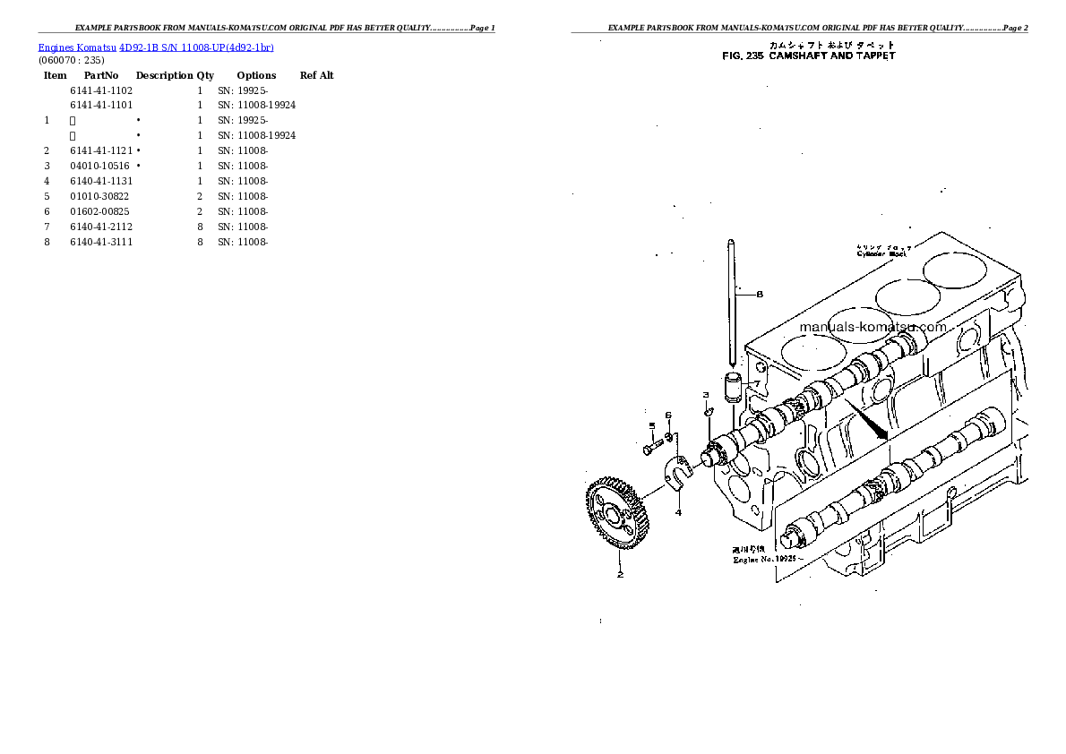 Protected: 4D92-1B S/N 11008-UP Partsbook