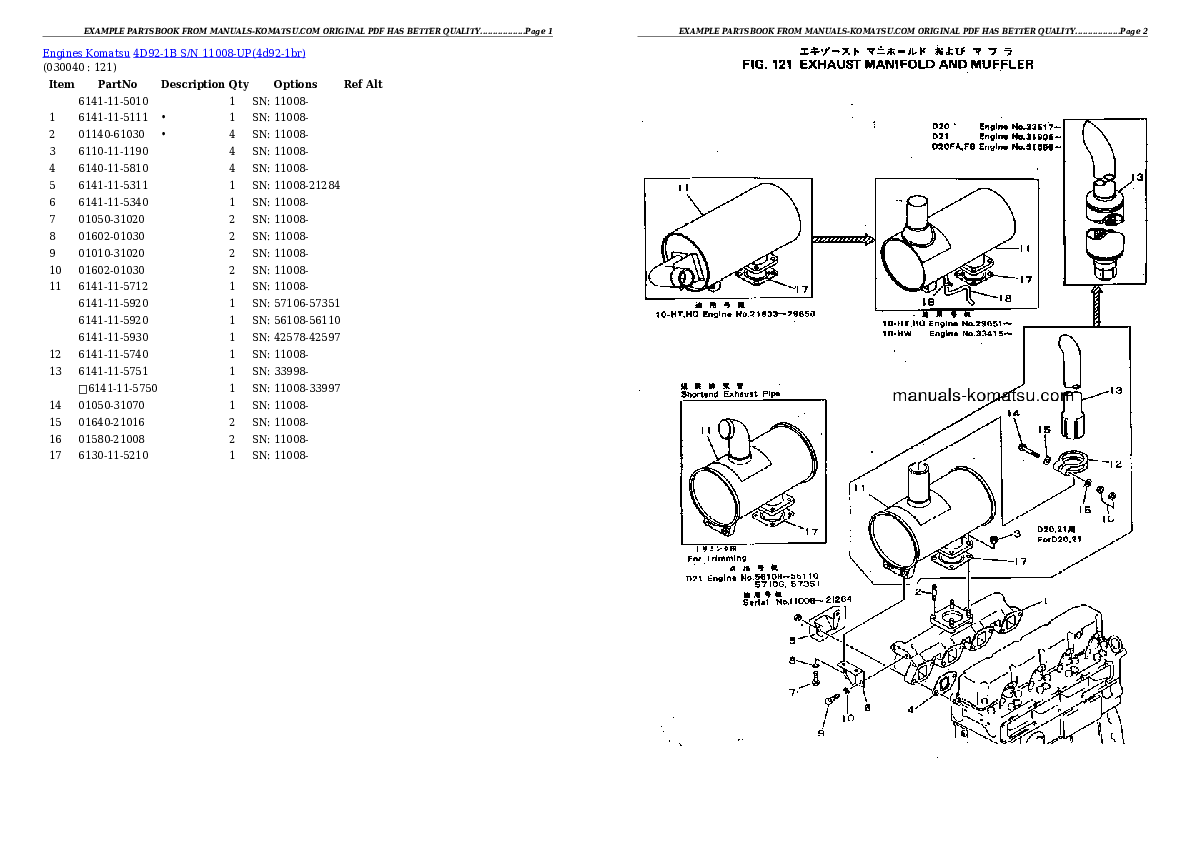 Protected: 4D92-1B S/N 11008-UP Partsbook
