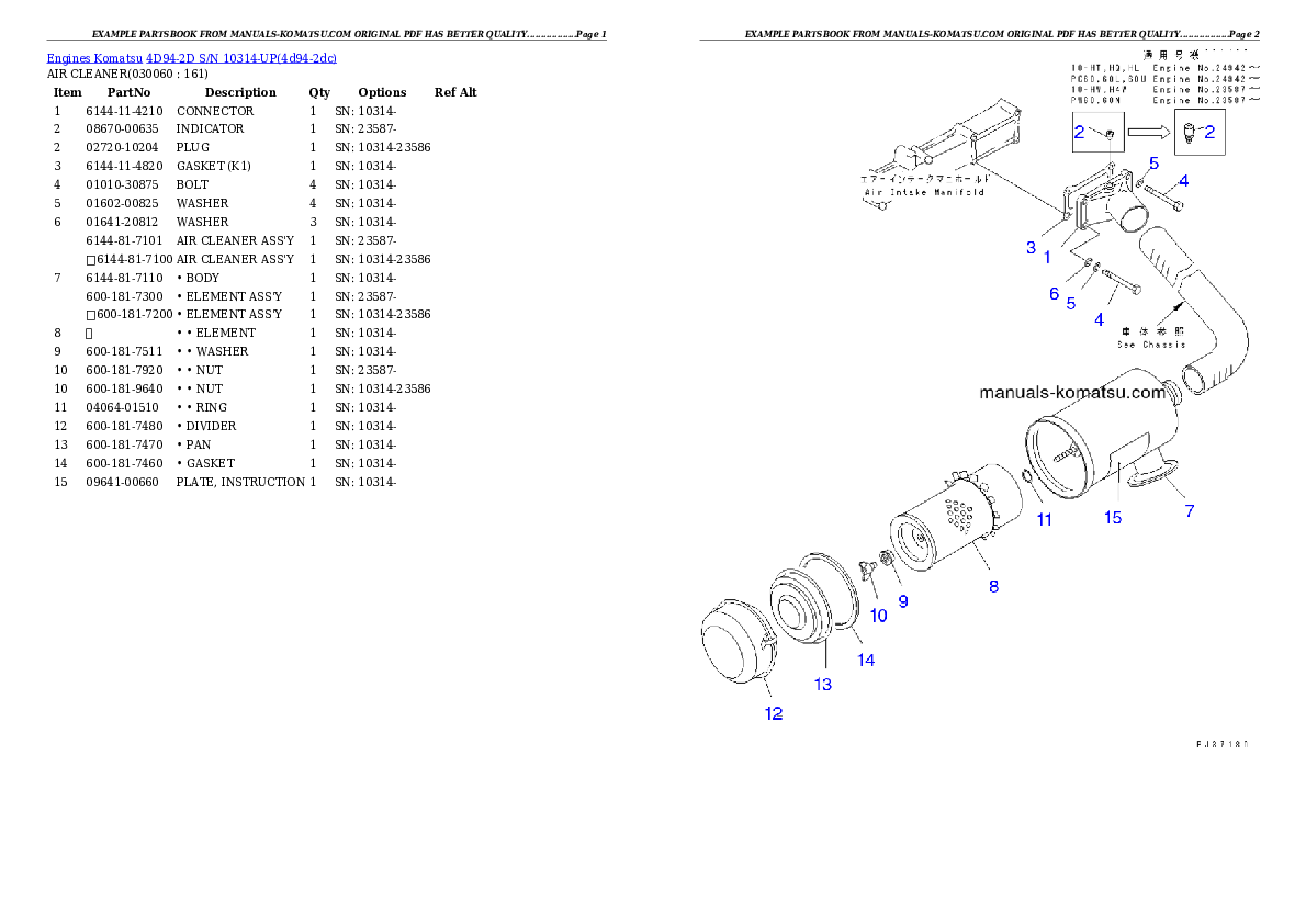 Protected: 4D94-2D S/N 10314-UP Partsbook