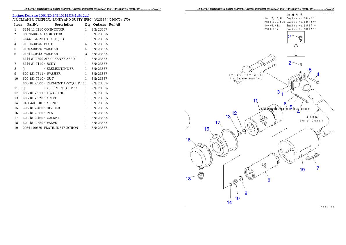 Protected: 4D94-2D S/N 10314-UP Partsbook