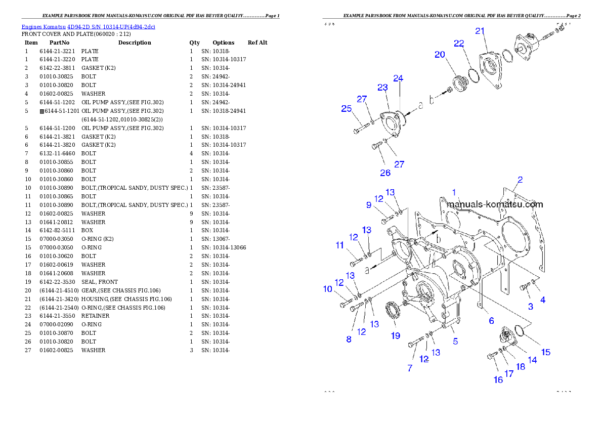 Protected: 4D94-2D S/N 10314-UP Partsbook