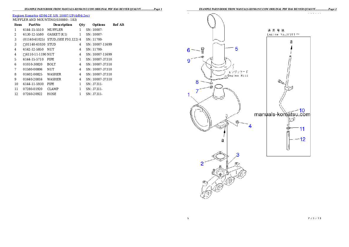 Protected: 4D94-2E S/N 10007-UP Partsbook