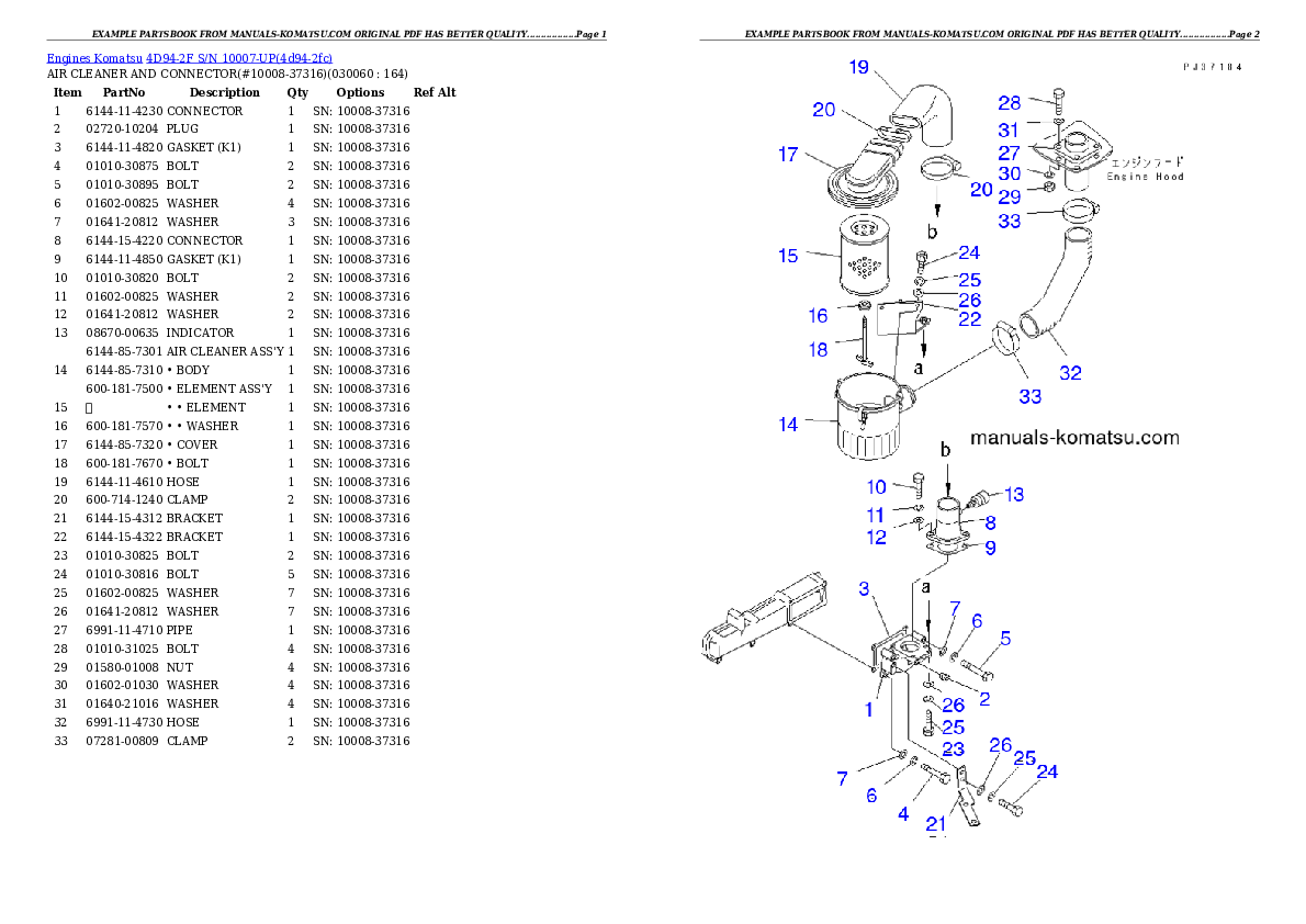 Protected: 4D94-2F S/N 10007-UP Partsbook