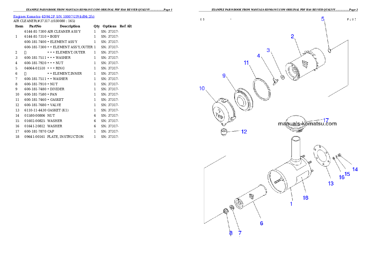 Protected: 4D94-2F S/N 10007-UP Partsbook
