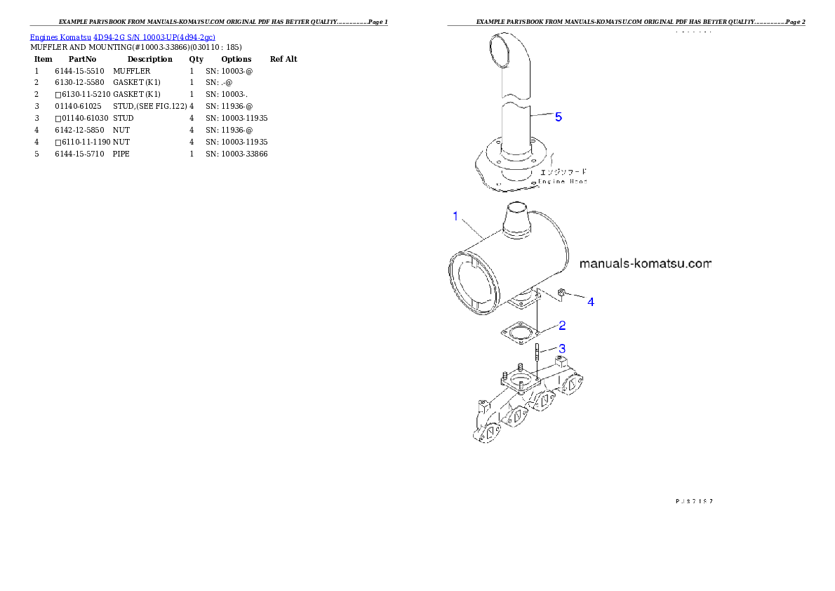 Protected: 4D94-2G S/N 10003-UP Partsbook