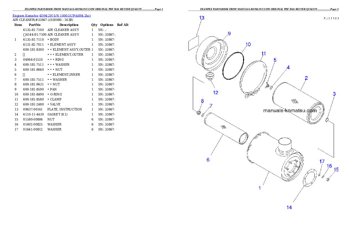 Protected: 4D94-2H S/N 10003-UP Partsbook