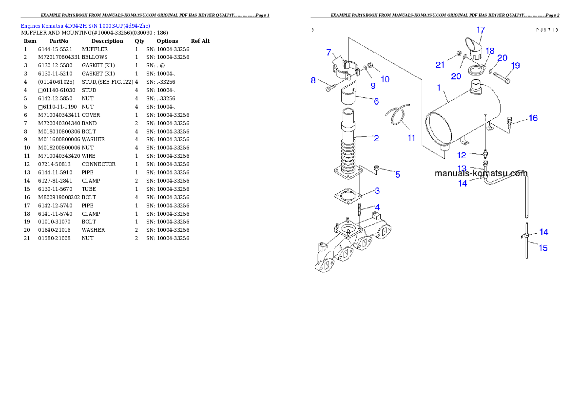 Protected: 4D94-2H S/N 10003-UP Partsbook