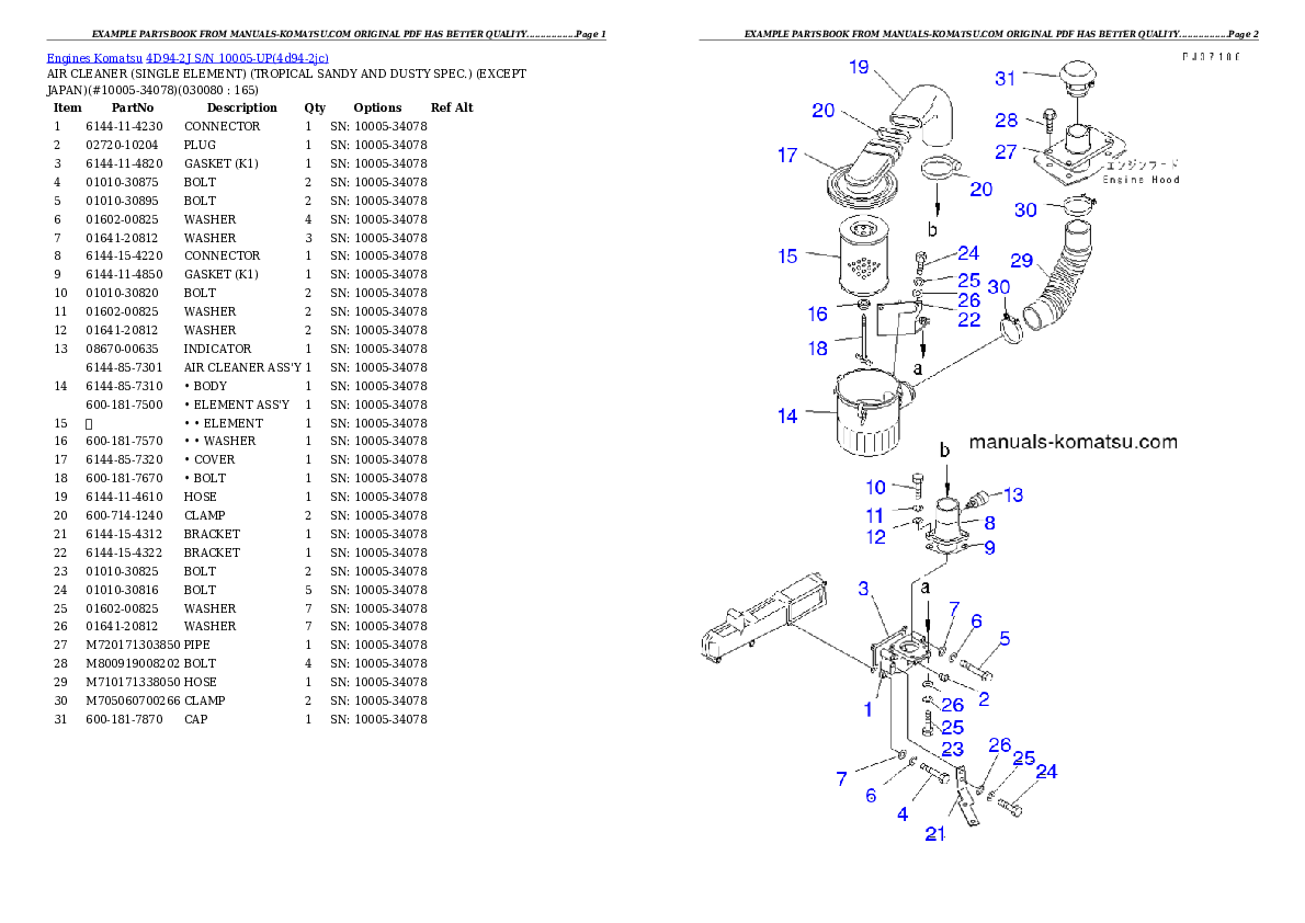 Protected: 4D94-2J S/N 10005-UP Partsbook