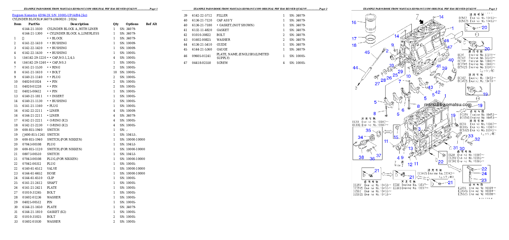 Protected: 4D94-2K S/N 10005-UP Partsbook