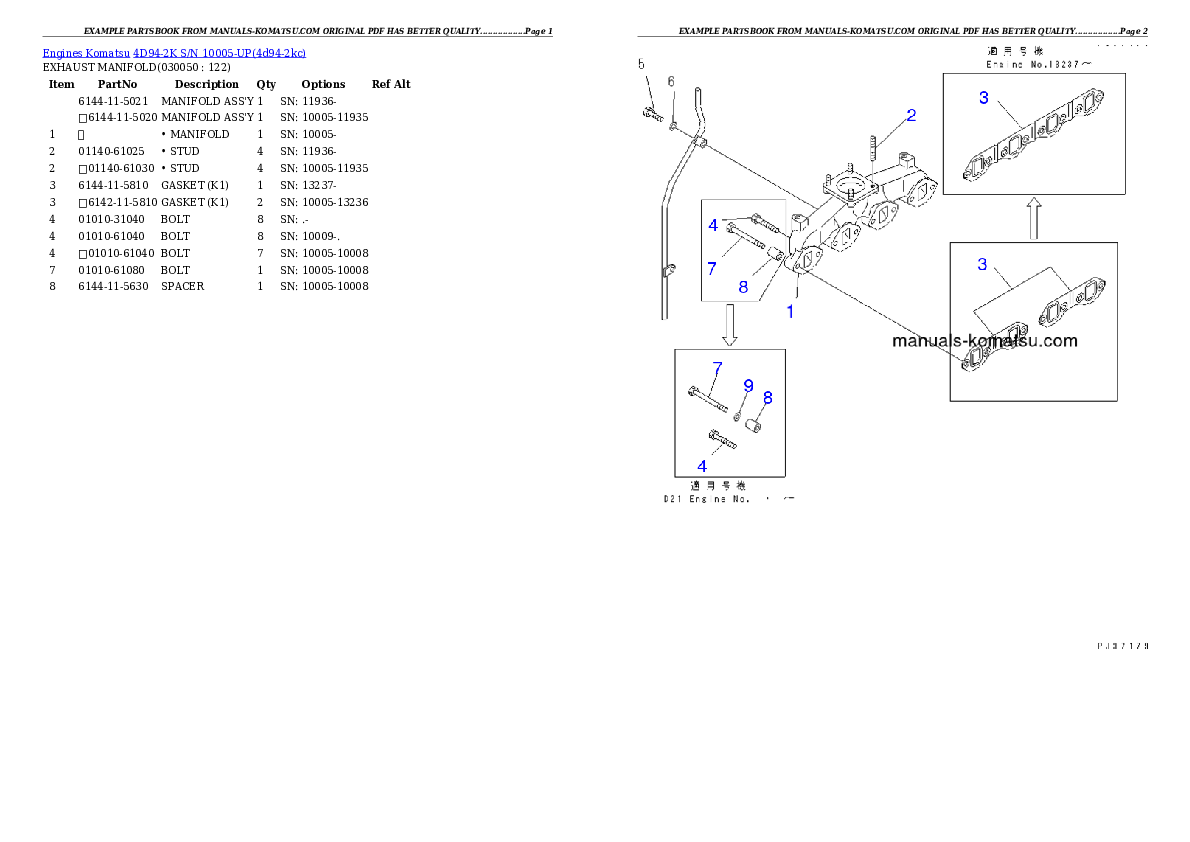 Protected: 4D94-2K S/N 10005-UP Partsbook
