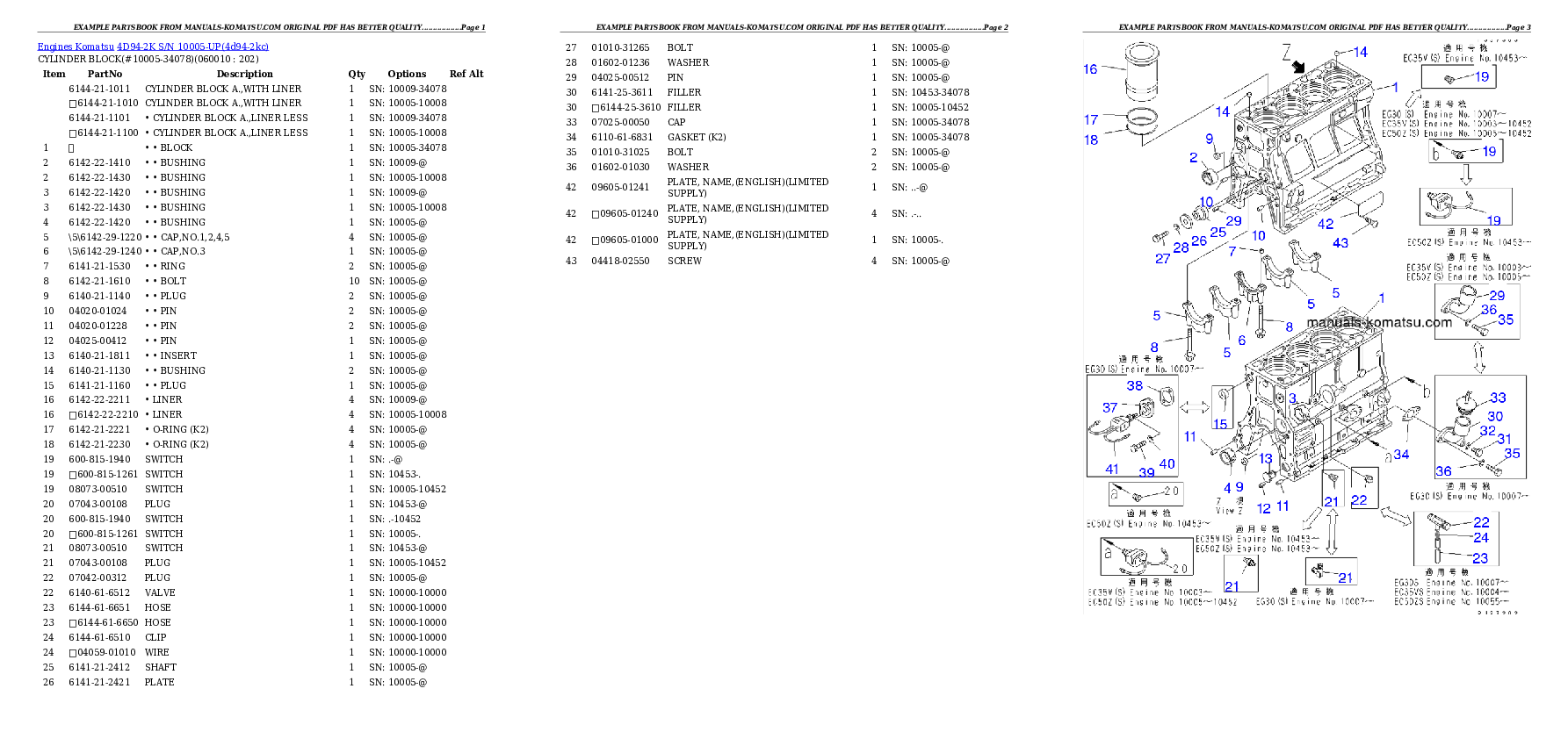 Protected: 4D94-2K S/N 10005-UP Partsbook