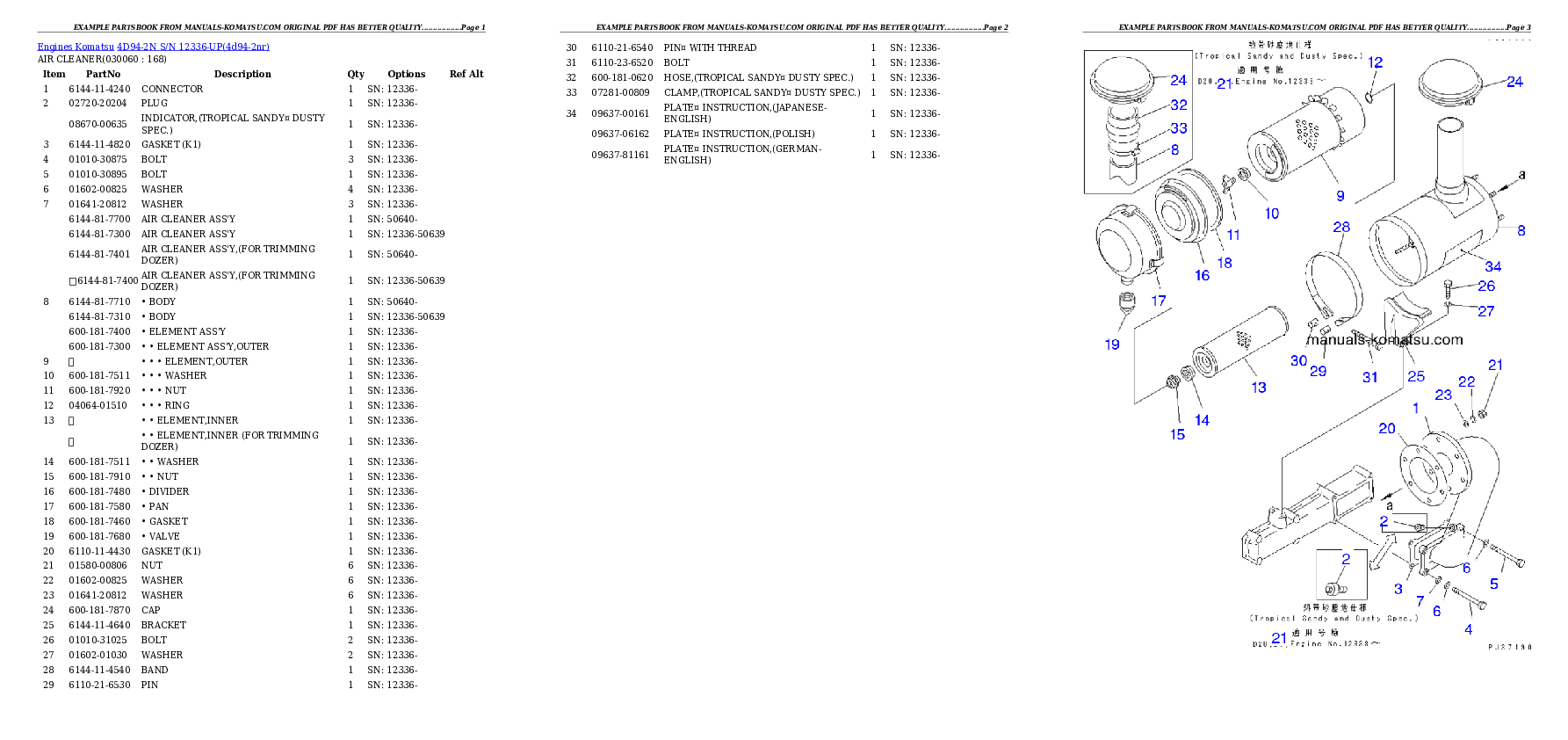 Protected: 4D94-2N S/N 12336-UP Partsbook