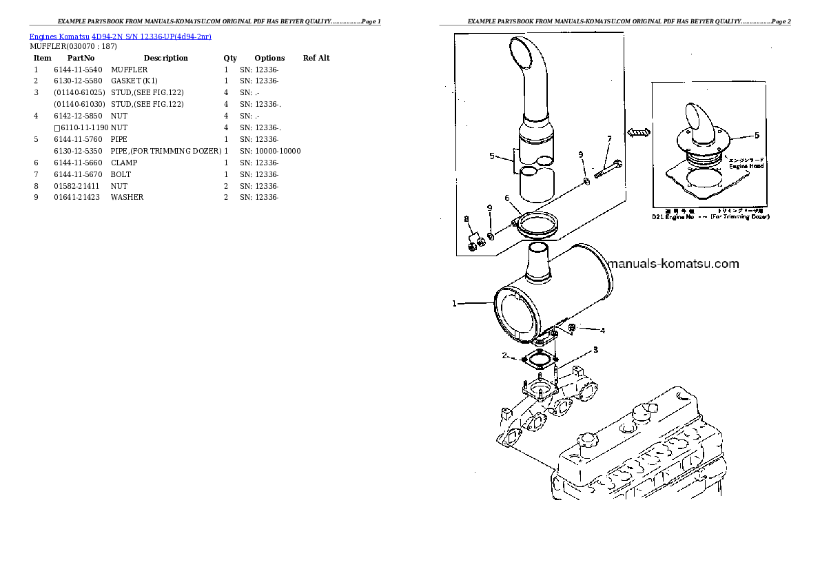 Protected: 4D94-2N S/N 12336-UP Partsbook