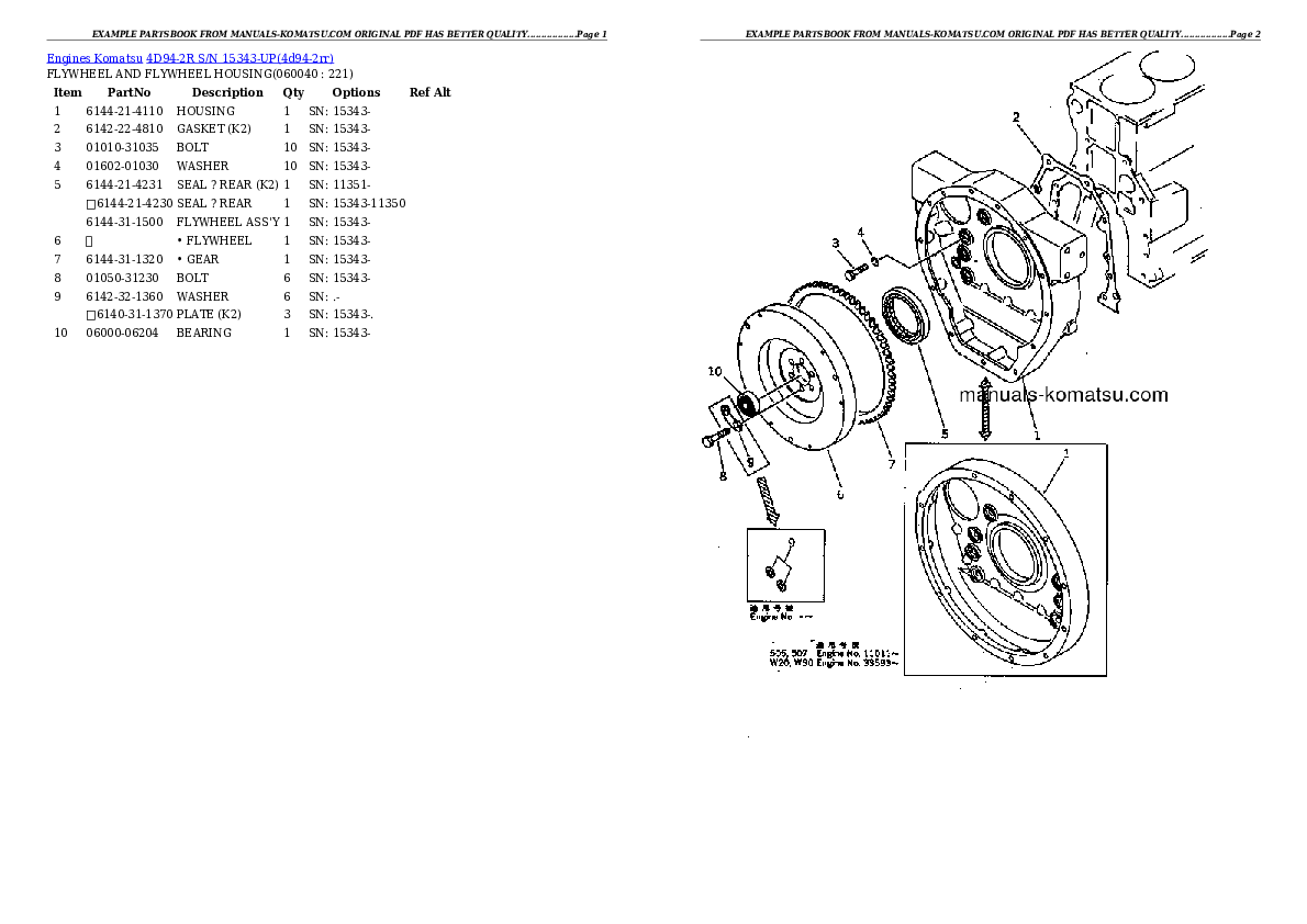 Protected: 4D94-2R S/N 15343-UP Partsbook