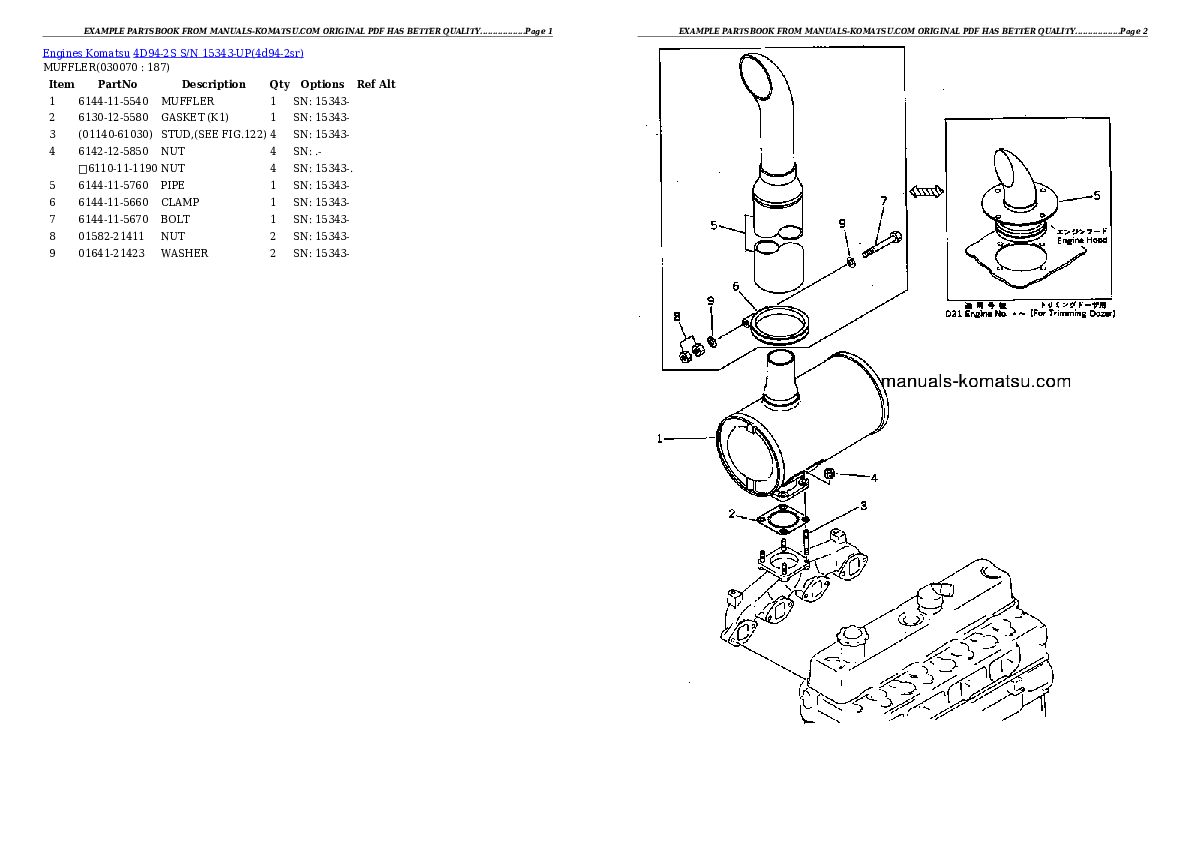 Protected: 4D94-2S S/N 15343-UP Partsbook