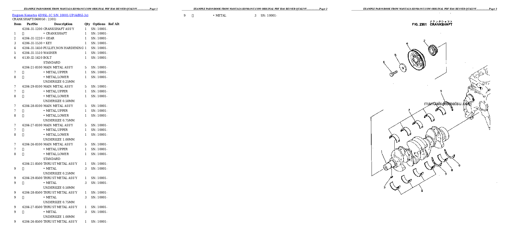 Protected: 4D95L-1C S/N 10001-UP Partsbook