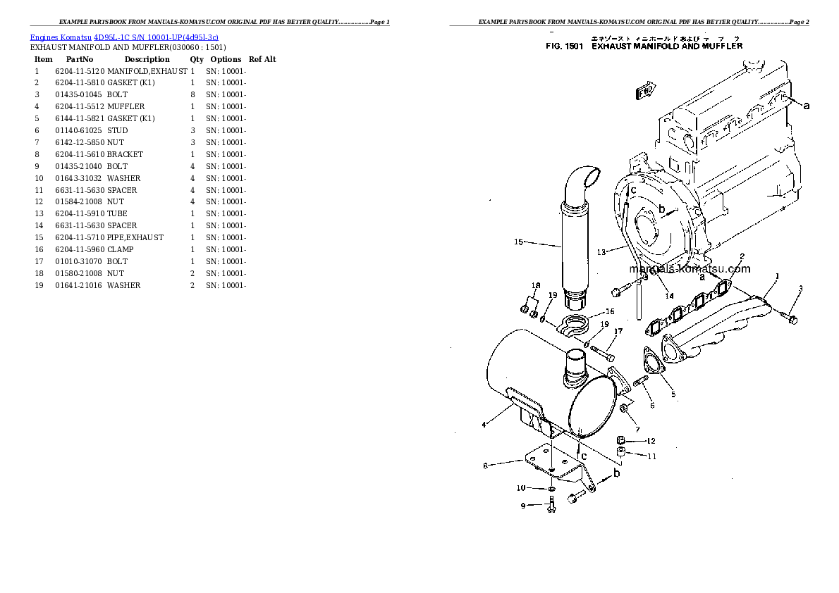 Protected: 4D95L-1C S/N 10001-UP Partsbook