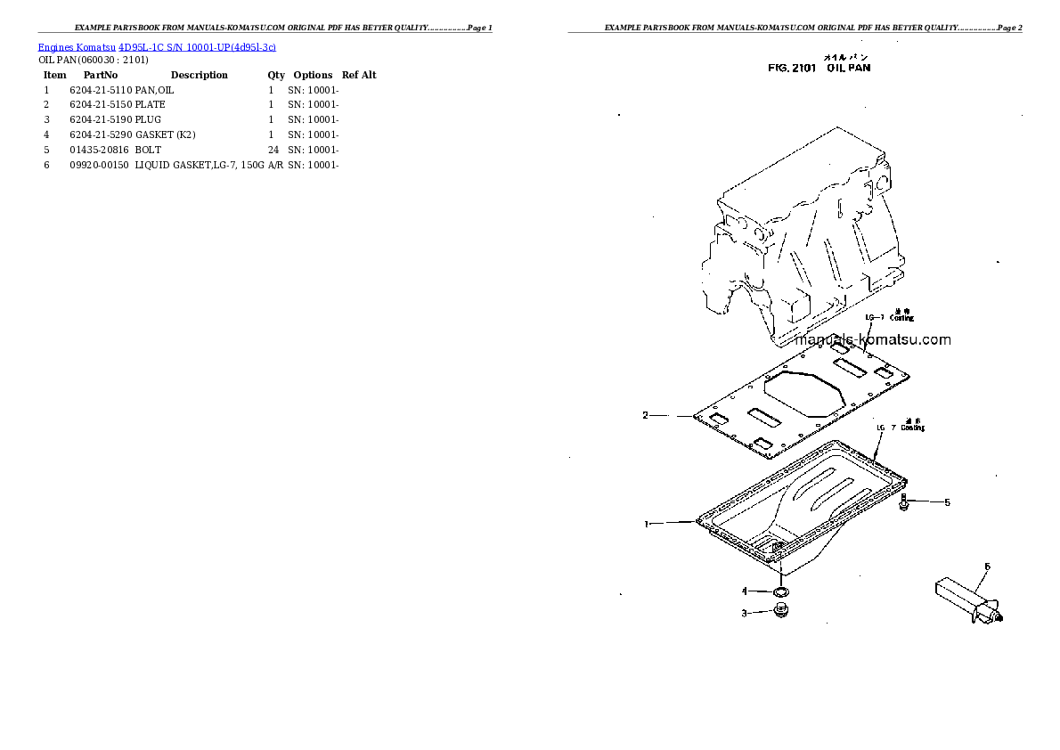 Protected: 4D95L-1C S/N 10001-UP Partsbook