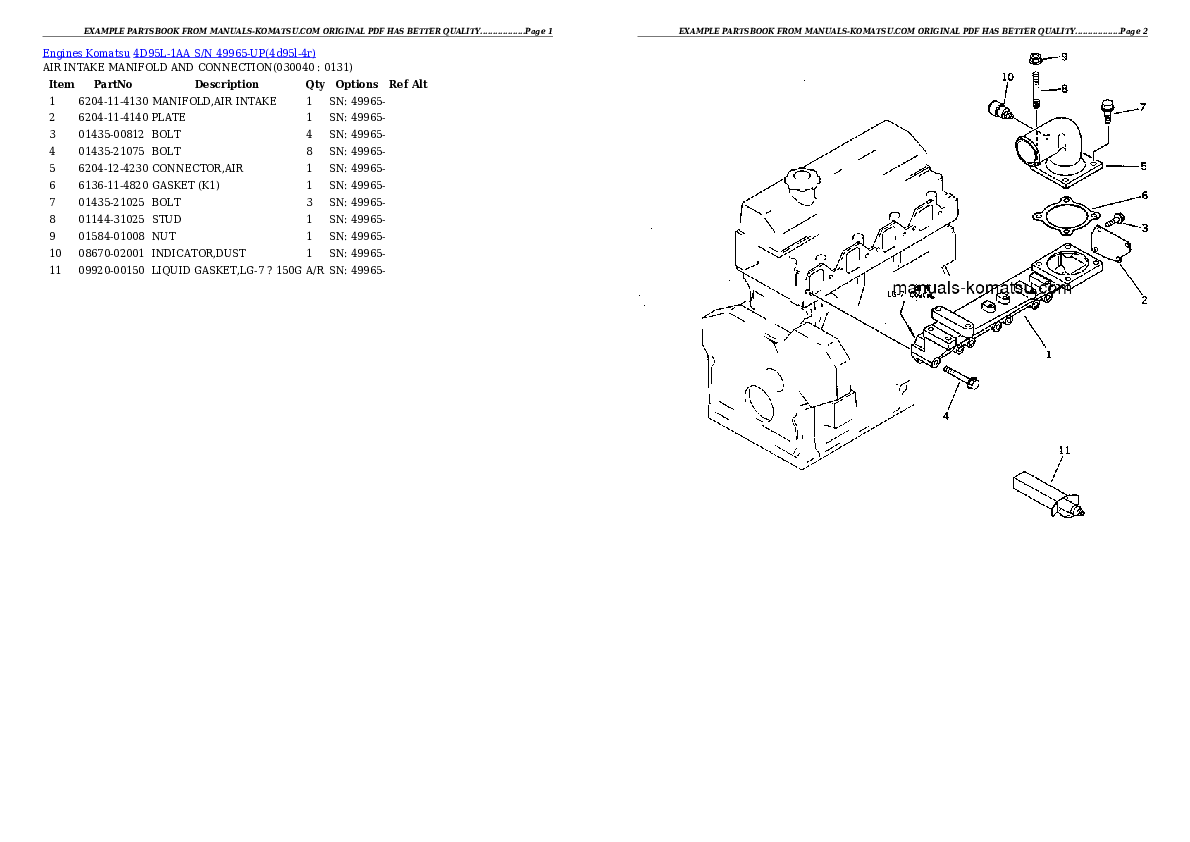 Protected: 4D95L-1AA S/N 49965-UP Partsbook