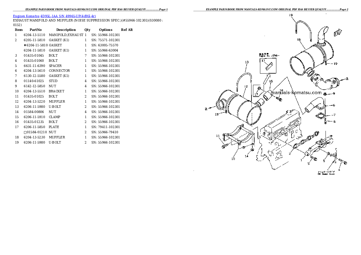 Protected: 4D95L-1AA S/N 49965-UP Partsbook