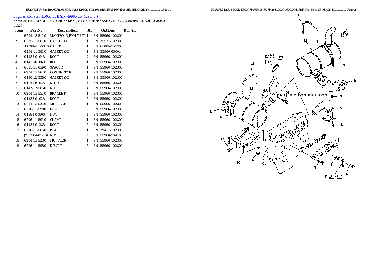 Protected: 4D95L-1BB S/N 49965-UP Partsbook