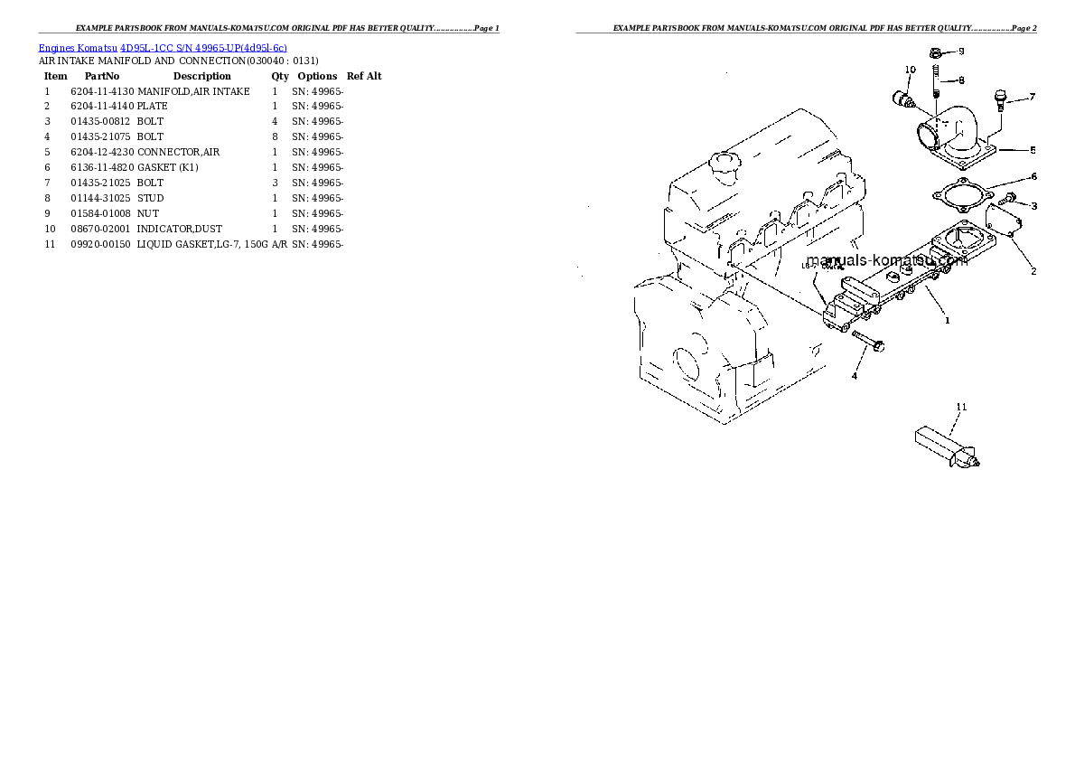 Protected: 4D95L-1CC S/N 49965-UP Partsbook