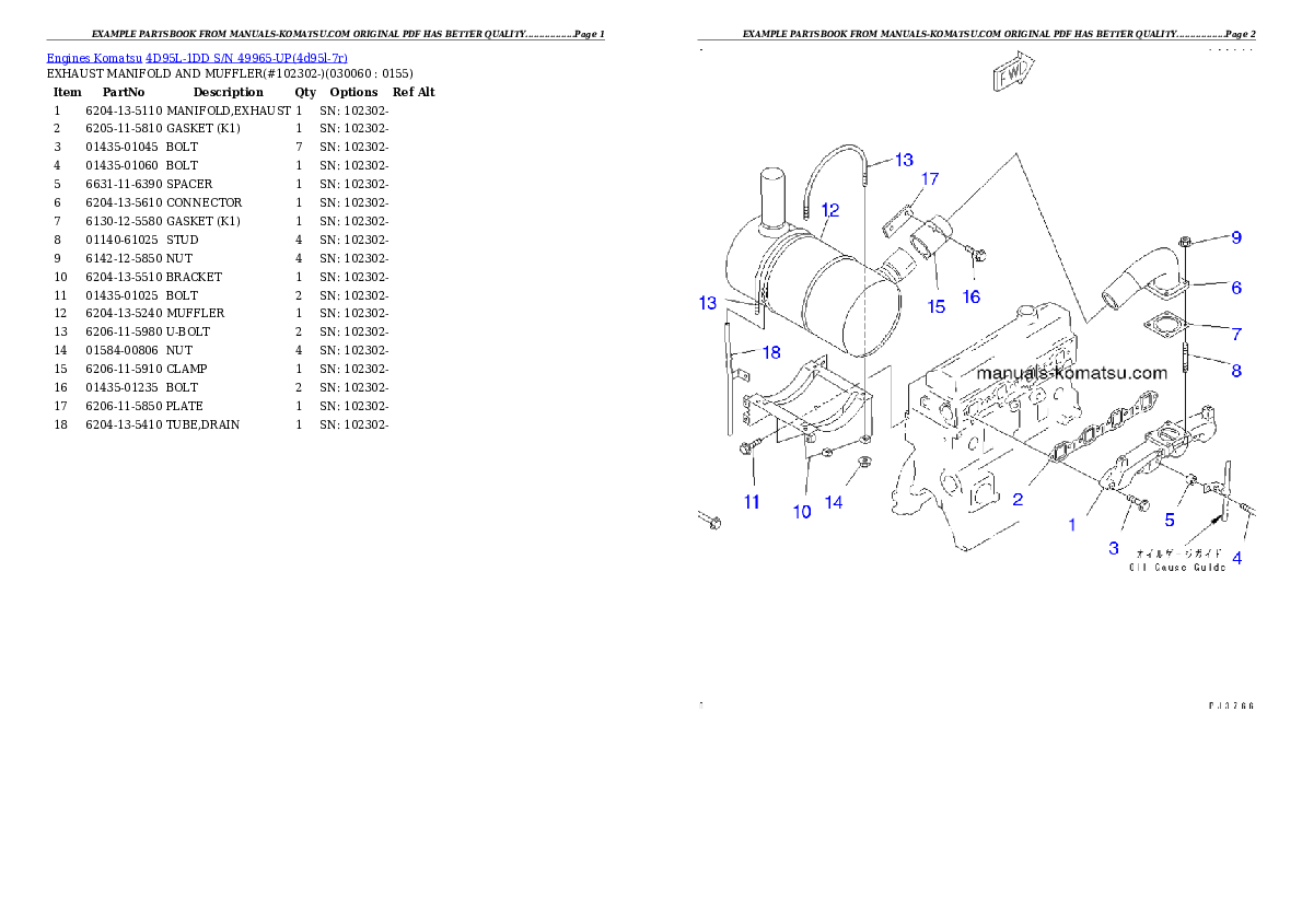 Protected: 4D95L-1DD S/N 49965-UP Partsbook