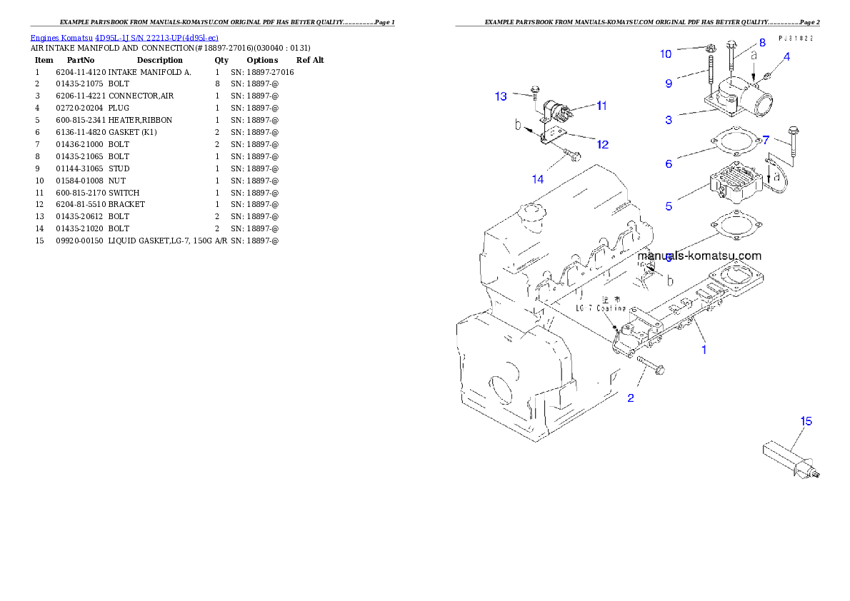 Protected: 4D95L-1J S/N 22213-UP Partsbook