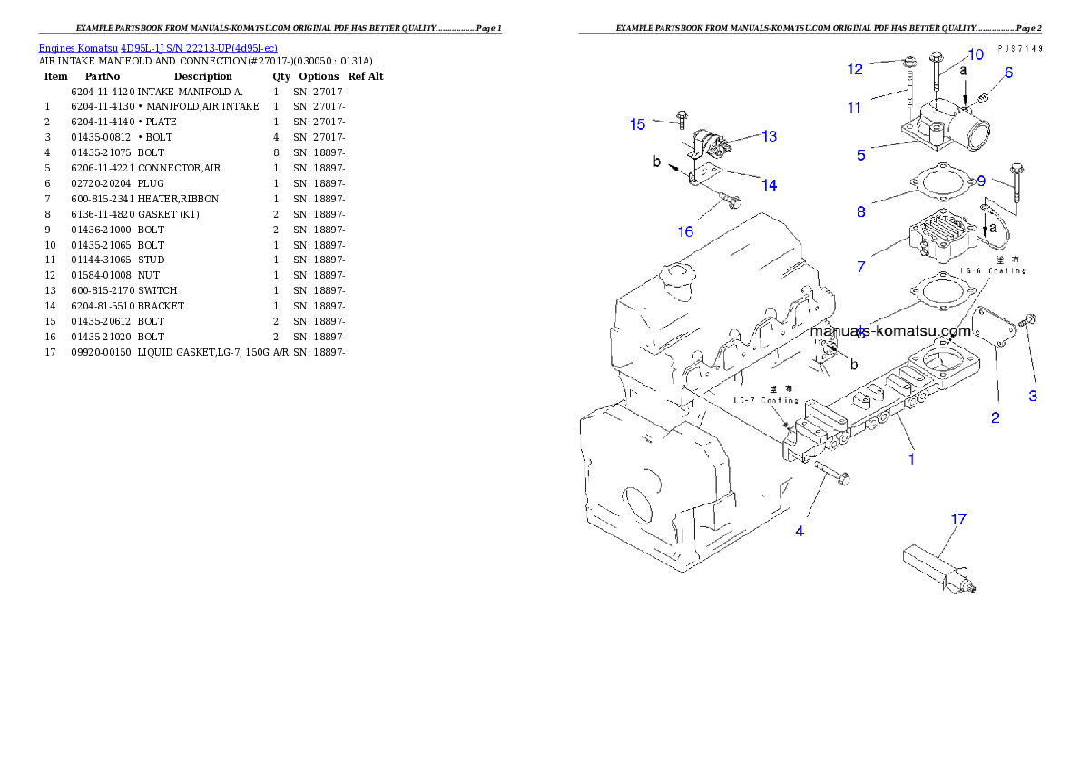 Protected: 4D95L-1J S/N 22213-UP Partsbook