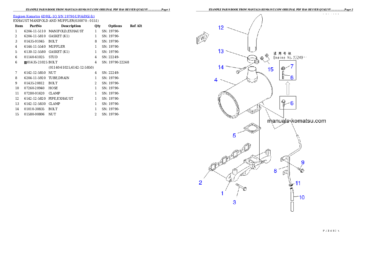 Protected: 4D95L-1Q S/N 19790-UP Partsbook