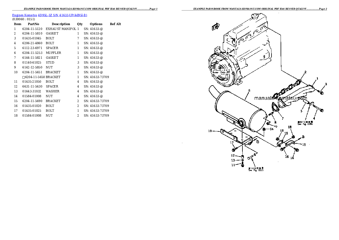 Protected: 4D95L-1Z S/N 41633-UP Partsbook