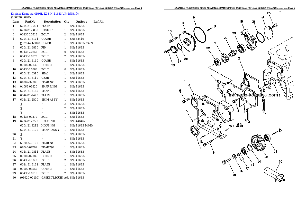 Protected: 4D95L-1Z S/N 41633-UP Partsbook