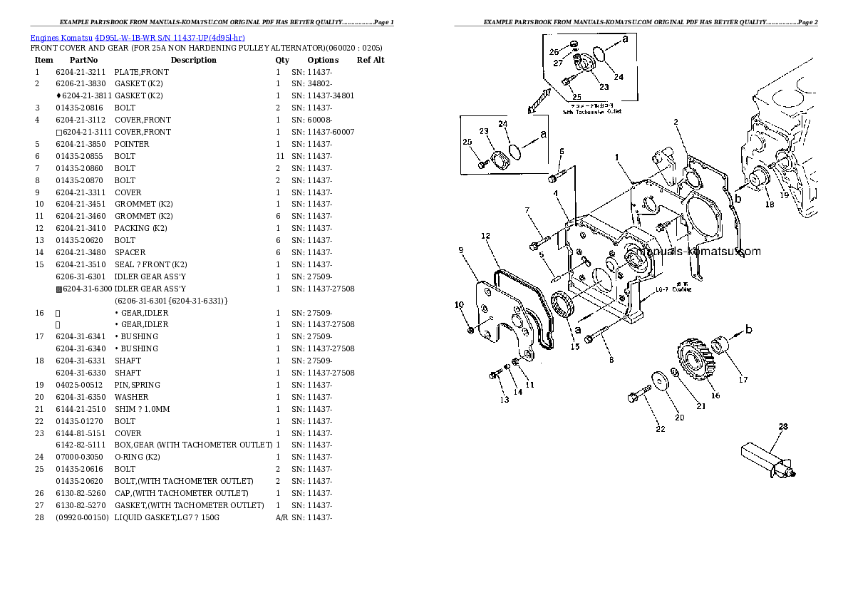 Protected: 4D95L-W-1B-WR S/N 11437-UP Partsbook