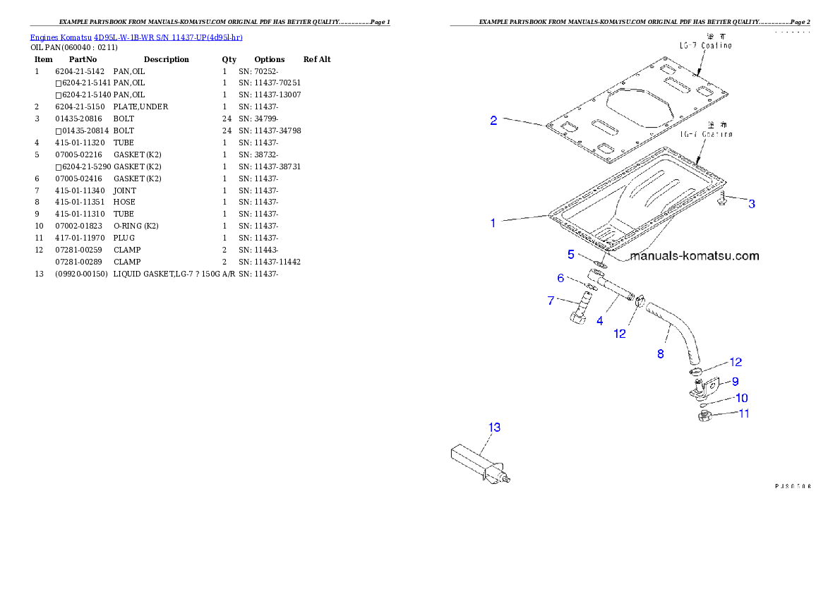Protected: 4D95L-W-1B-WR S/N 11437-UP Partsbook