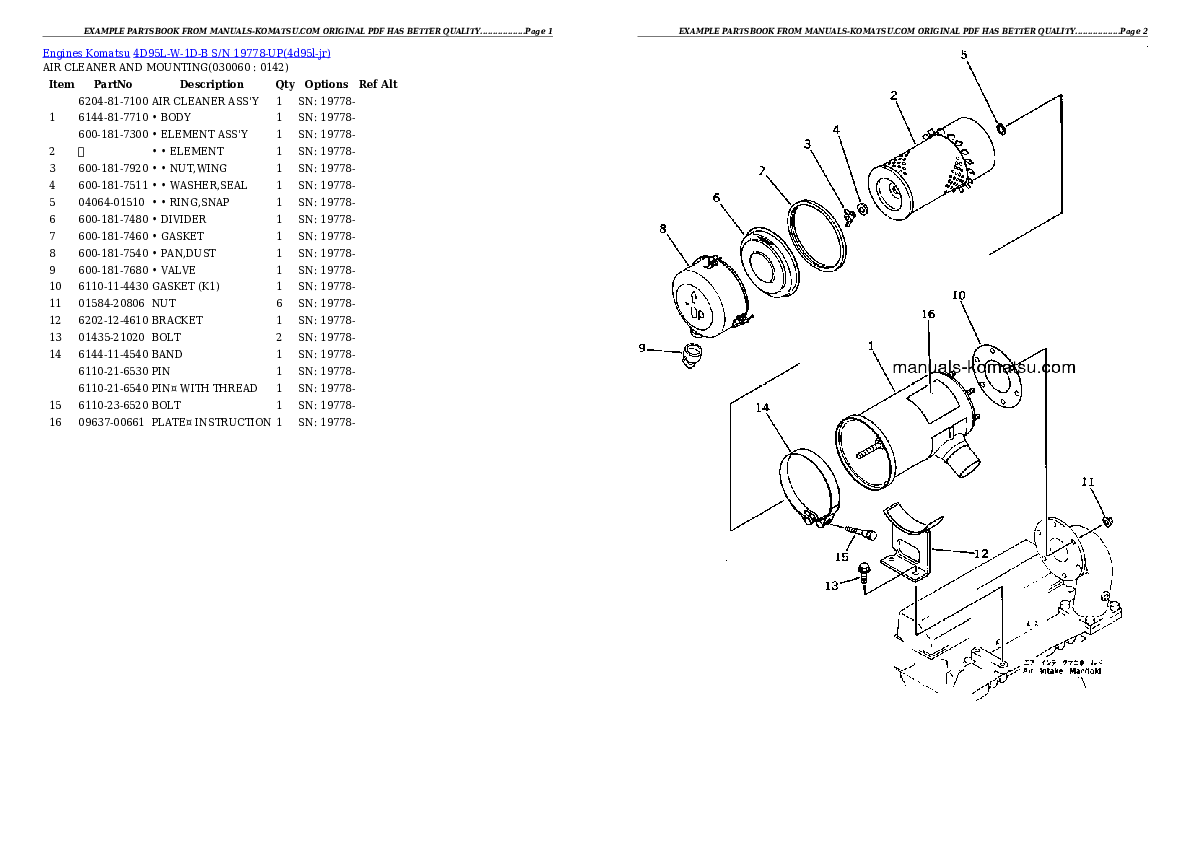 Protected: 4D95L-W-1D-B S/N 19778-UP Partsbook