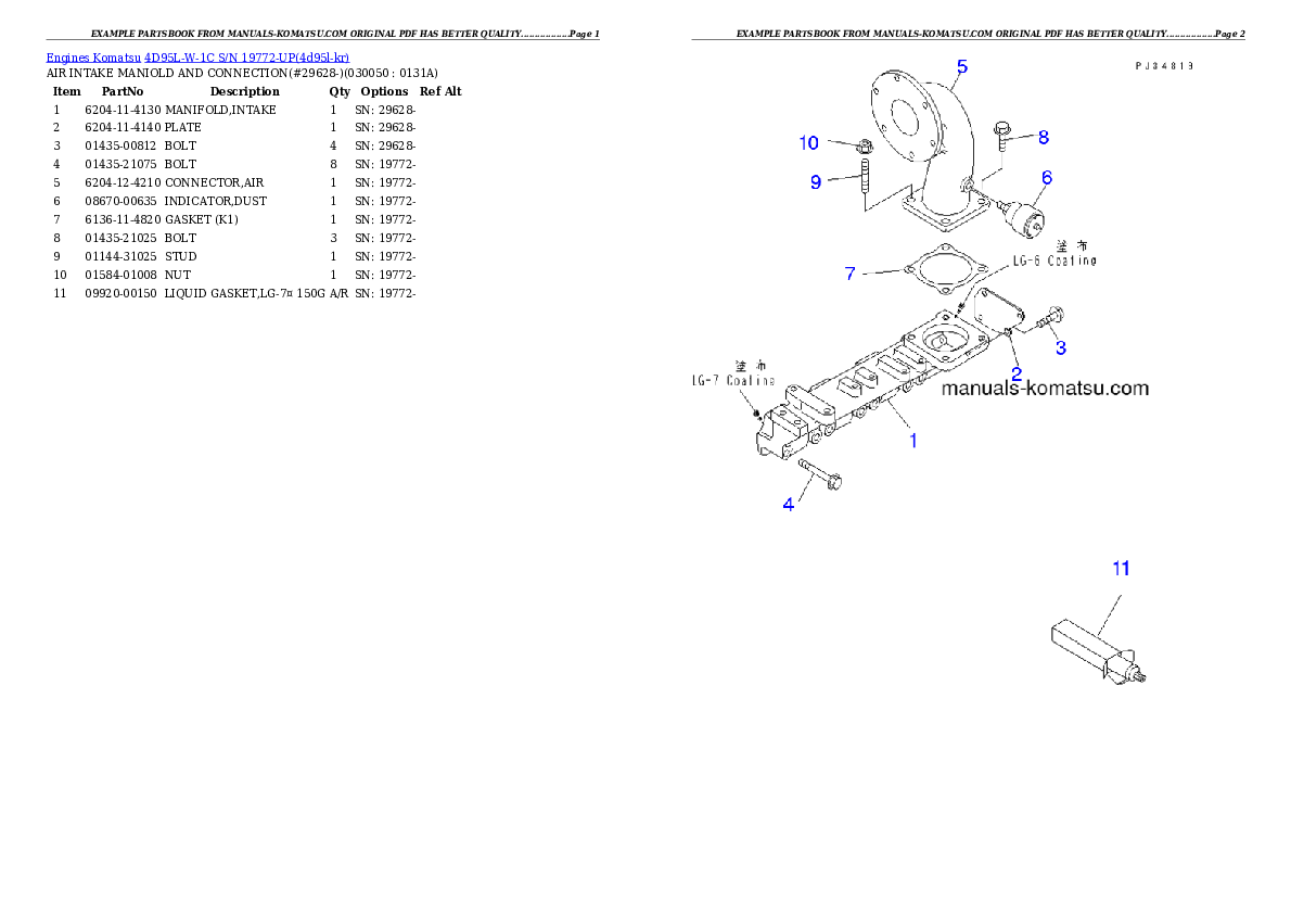 Protected: 4D95L-W-1C S/N 19772-UP Partsbook