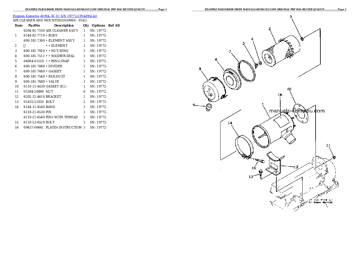 Protected: 4D95L-W-1C S/N 19772-UP Partsbook