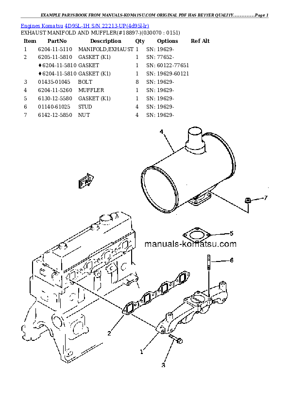 Protected: 4D95L-1H S/N 22213-UP Partsbook