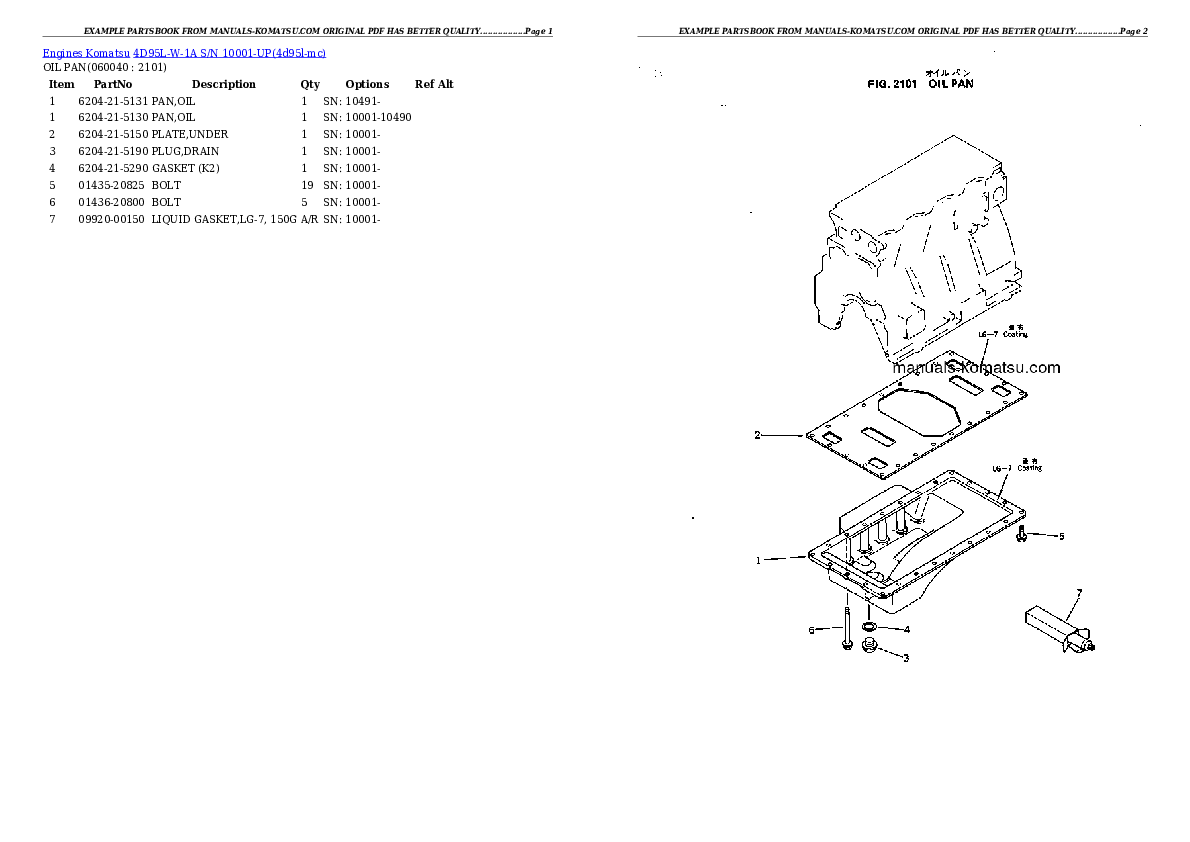 Protected: 4D95L-W-1A S/N 10001-UP Partsbook