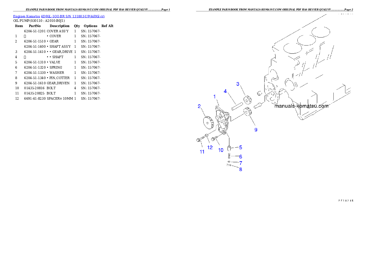 Protected: 4D95L-1GG-BR S/N 131803-UP Partsbook