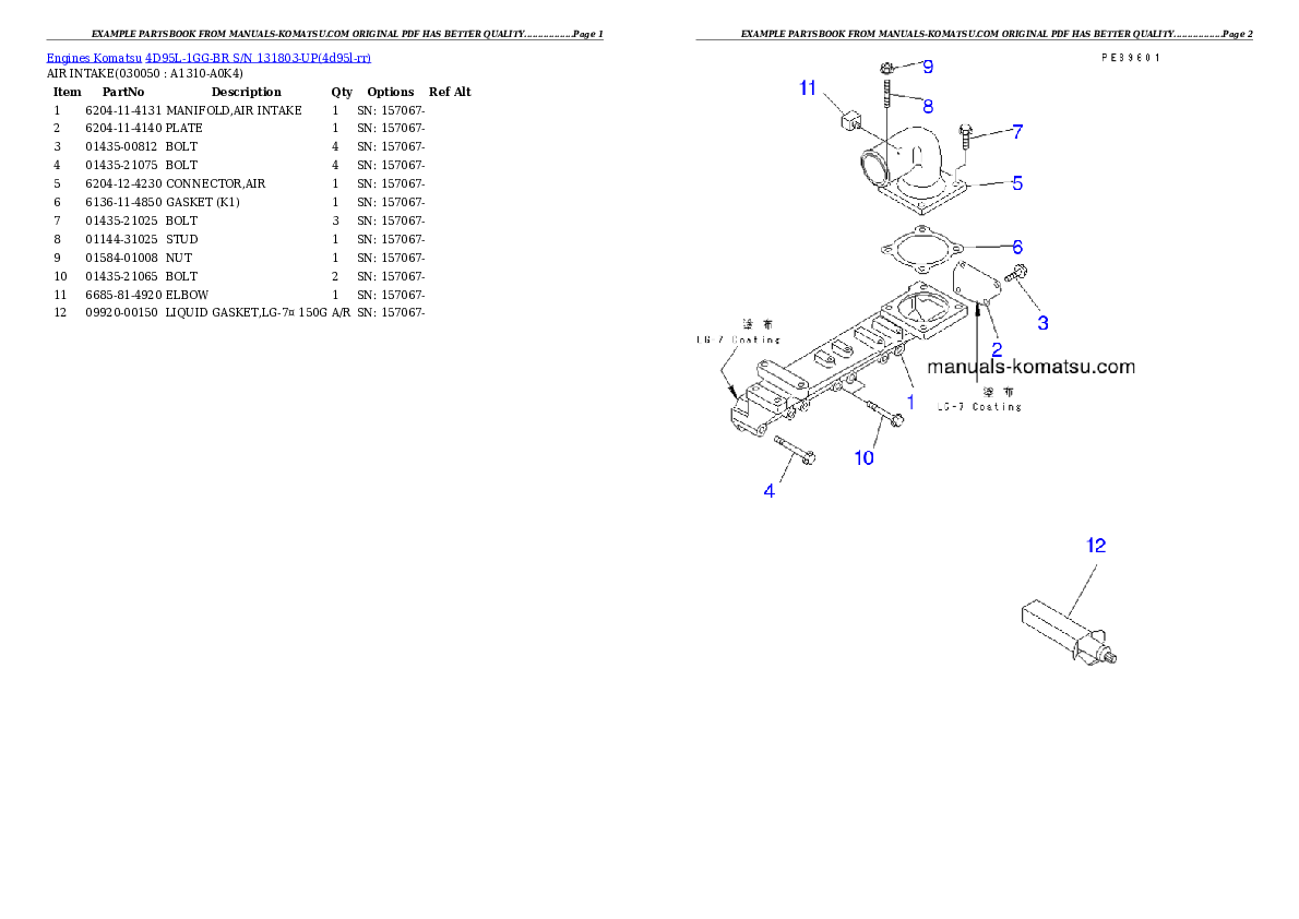 Protected: 4D95L-1GG-BR S/N 131803-UP Partsbook