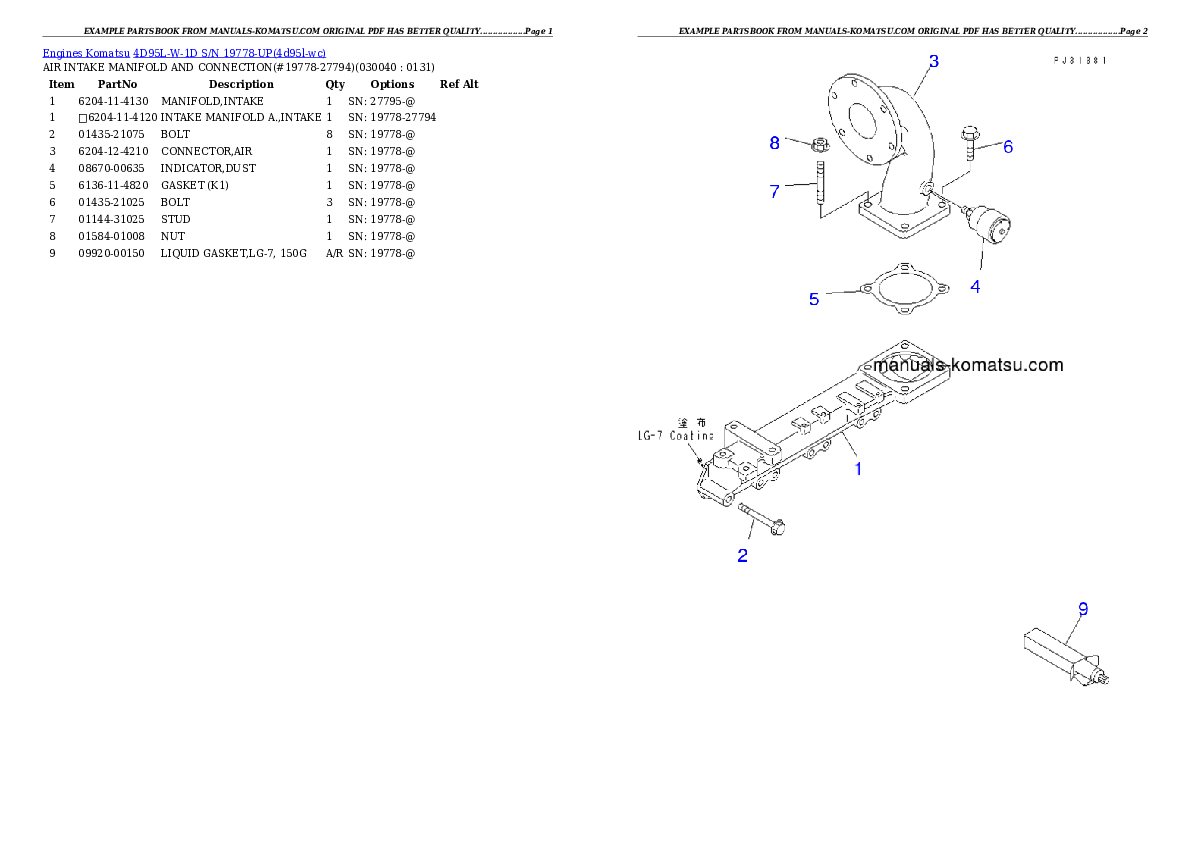 Protected: 4D95L-W-1D S/N 19778-UP Partsbook