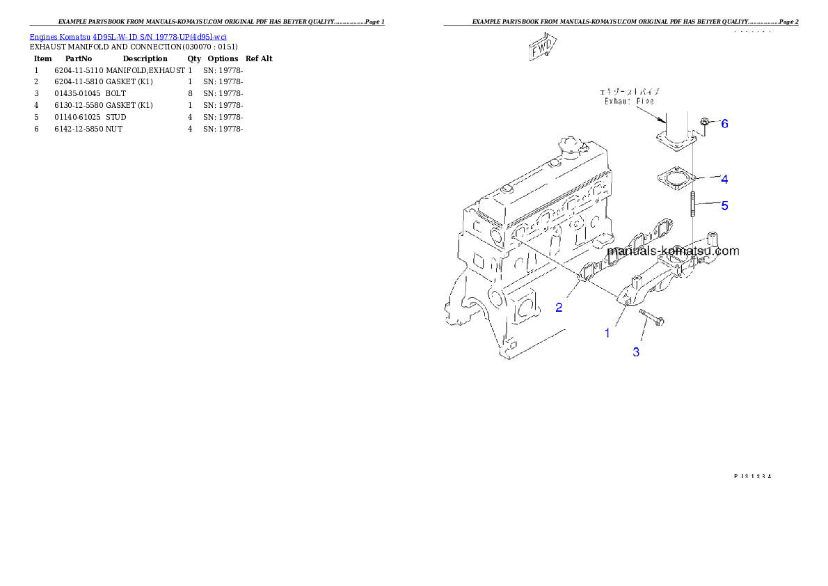 Protected: 4D95L-W-1D S/N 19778-UP Partsbook