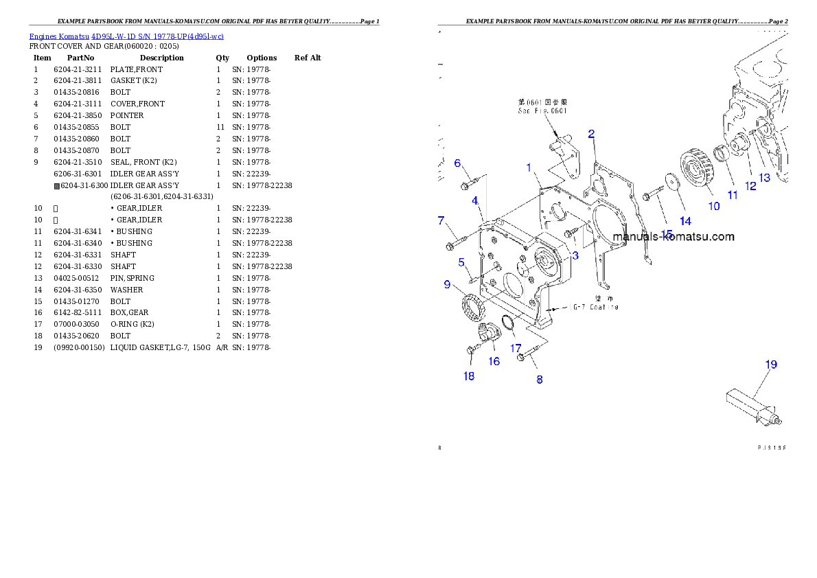Protected: 4D95L-W-1D S/N 19778-UP Partsbook